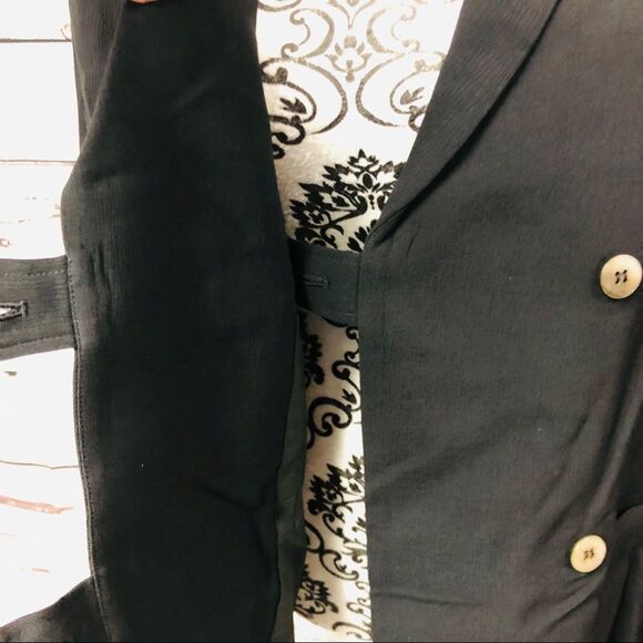 Nicole Miller Artelier Double Breasted Blazer Black - Picture 9 of 10